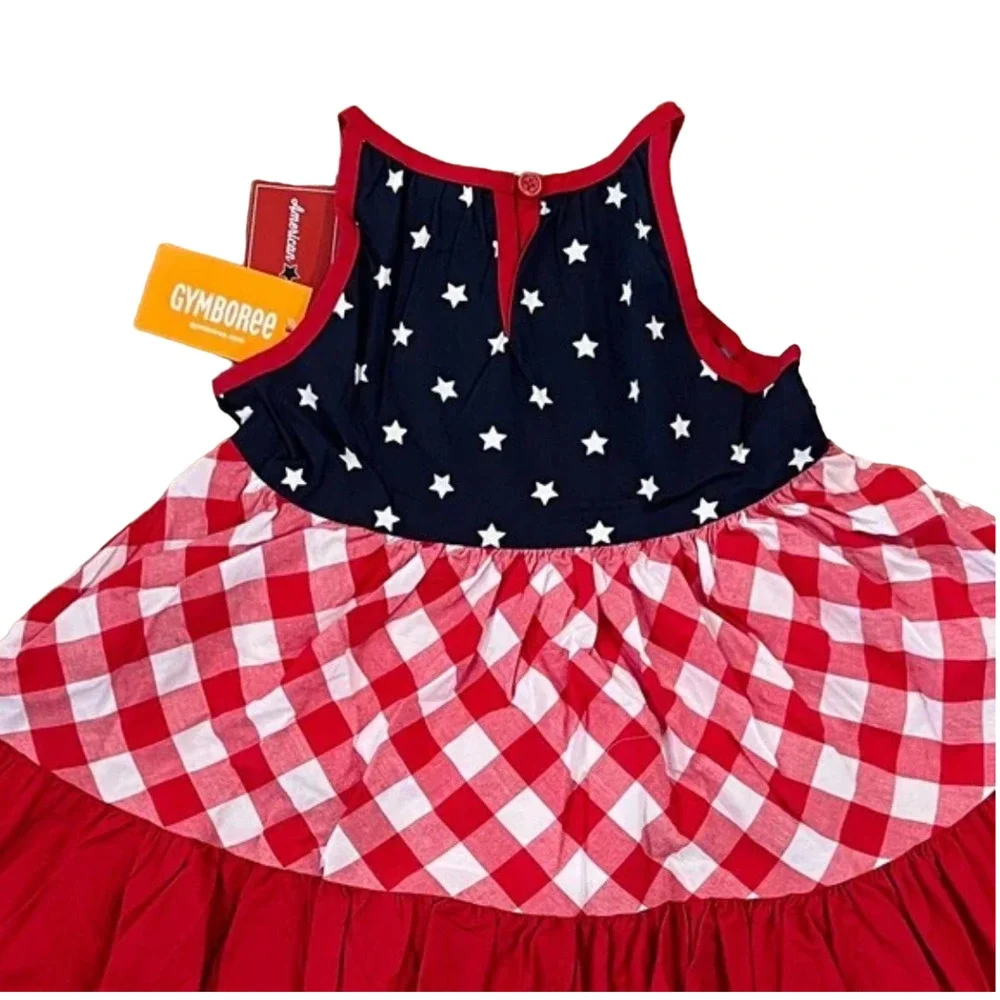 NWT Gymboree 4th of July Red, White & Blue Tiered Dress - SIZE 12-18M